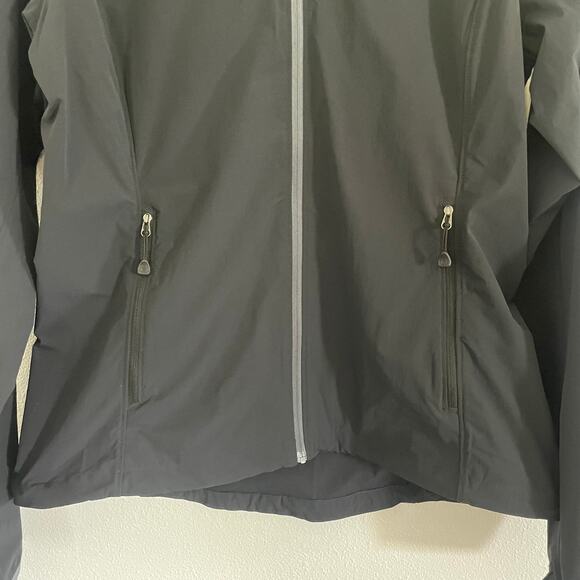 EUC‎ Mountain Hardwear Chocklite Jacket Black Hiking Vented Pockets Wmns Large - Picture 4 of 12